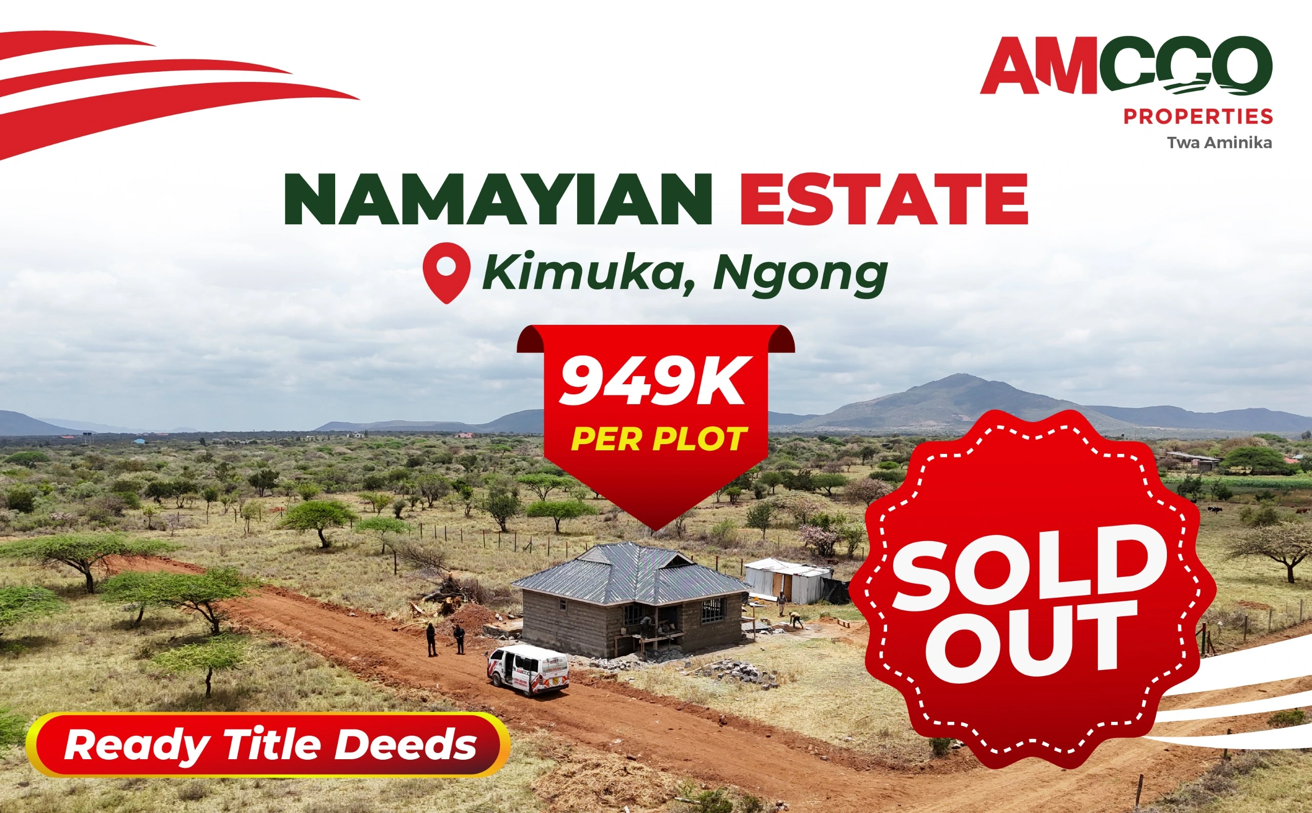 Namayian Estate Ngong – 50x100 Plots for Sale from KSh 949k